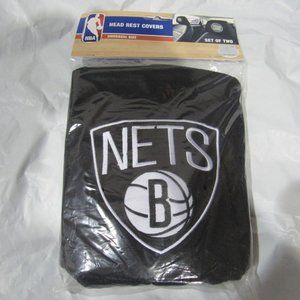 NBA Brooklyn Nets Head Rest Covers Set of 2
